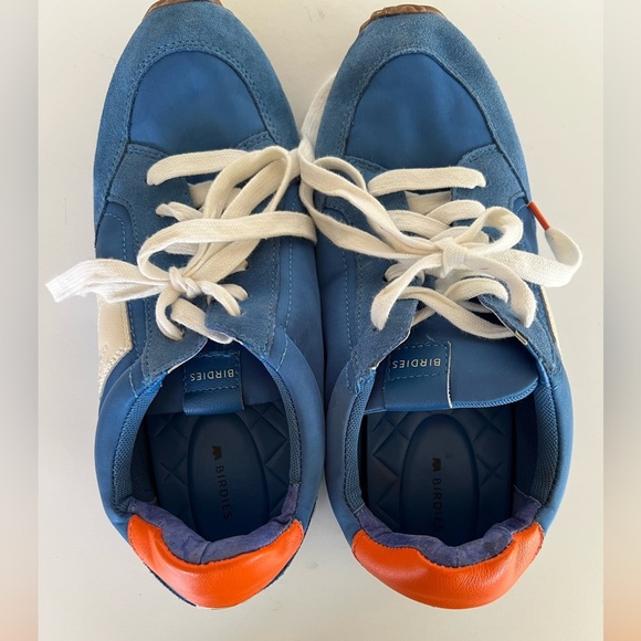 Birdies ‘The Roadrunner’ Suede Athletic Sneakers, Ultramarine Blue/Orange, 8.5 - Picture 12 of 12